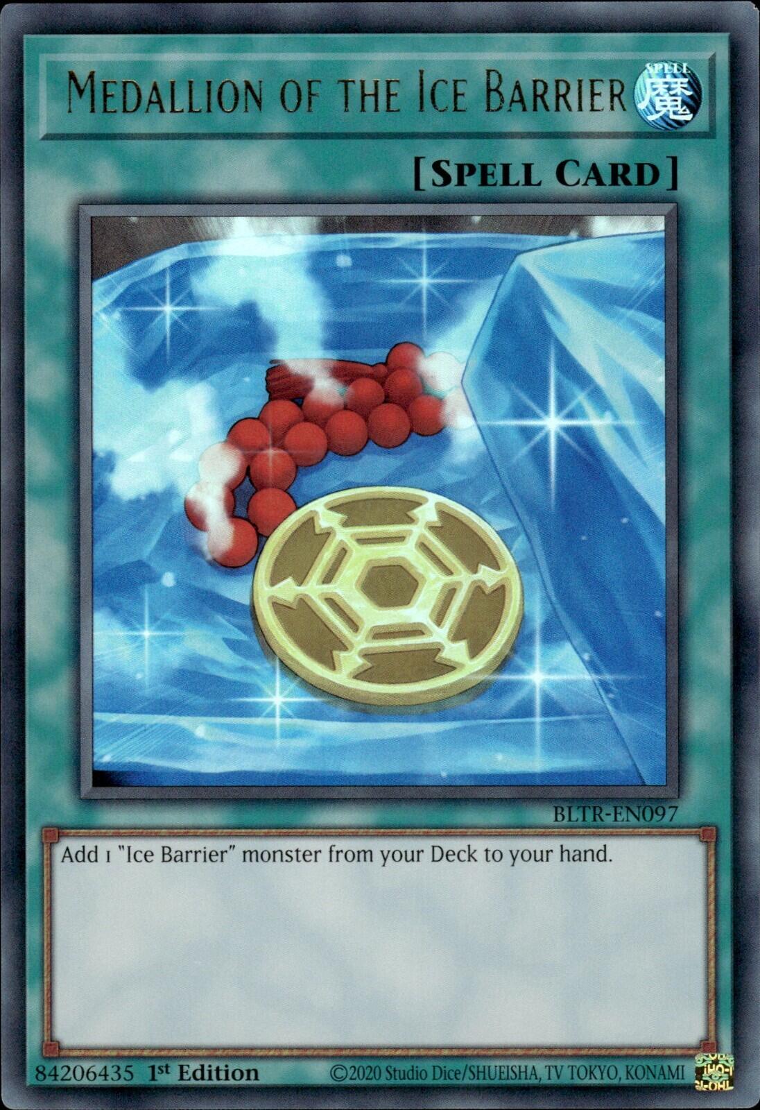 Medallion of the Ice Barrier [BLTR-EN097] Ultra Rare | Exor Games Dartmouth