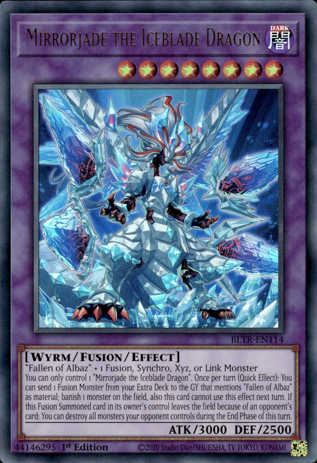 Mirrorjade the Iceblade Dragon [BLTR-EN114] Ultra Rare | Exor Games Dartmouth