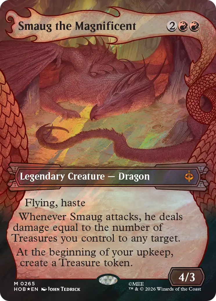 Smaug the Magnificent (Showcase) (Surge Foil) [The Hobbit] | Exor Games Dartmouth