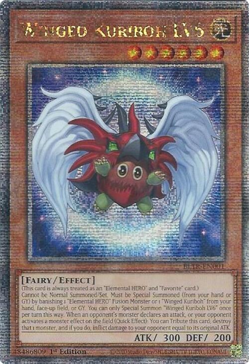 Winged Kuriboh LV6 (Quarter Century Secret Rare) [BLTR-EN001] Quarter Century Secret Rare | Exor Games Dartmouth