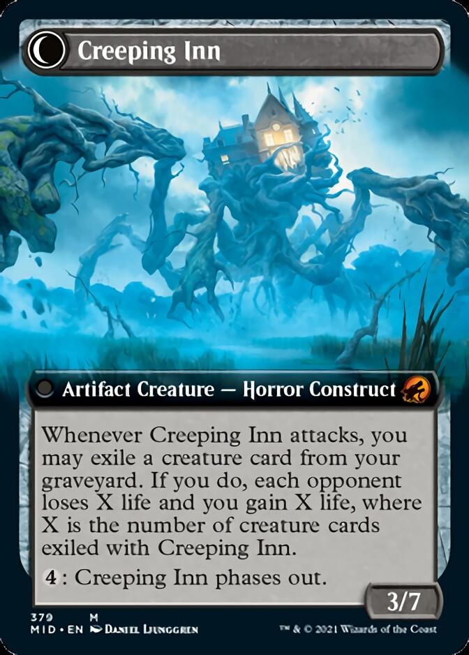 Hostile Hostel // Creeping Inn (Extended Art) [Innistrad: Midnight Hunt] | Exor Games Dartmouth