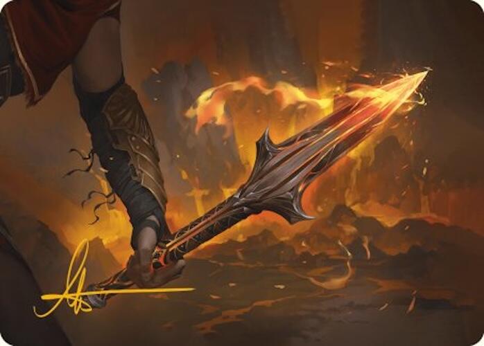 The Spear of Leonidas Art Card (Gold-Stamped Signature) [Assassin's Creed Art Series] | Exor Games Dartmouth