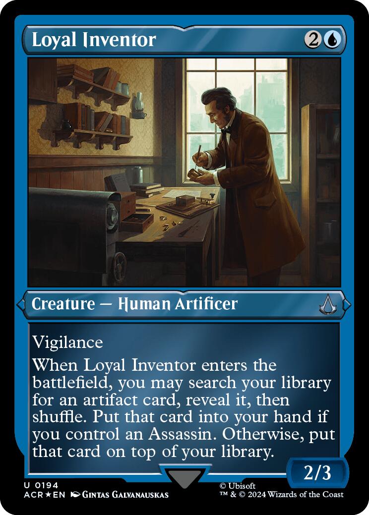 Loyal Inventor (Foil Etched) [Assassin's Creed] | Exor Games Dartmouth