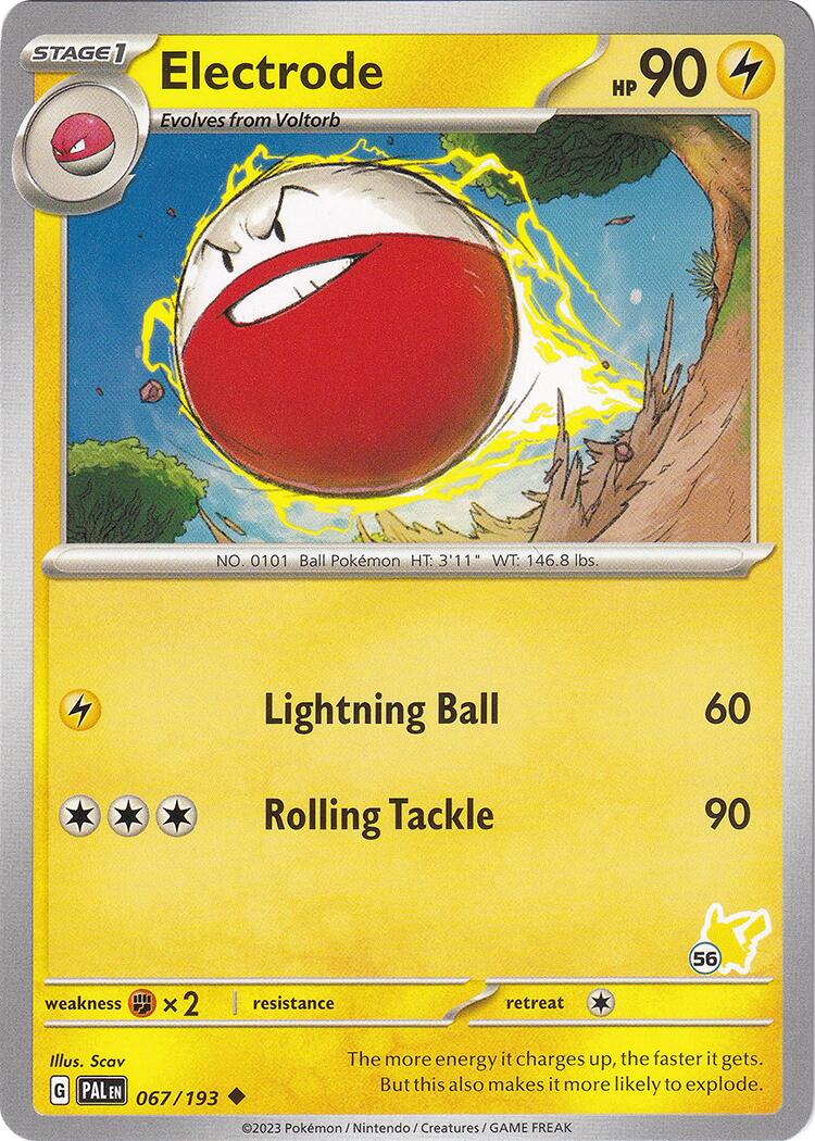 Electrode (067/193) (Pikachu Stamp #56) [Battle Academy 2024] | Exor Games Dartmouth