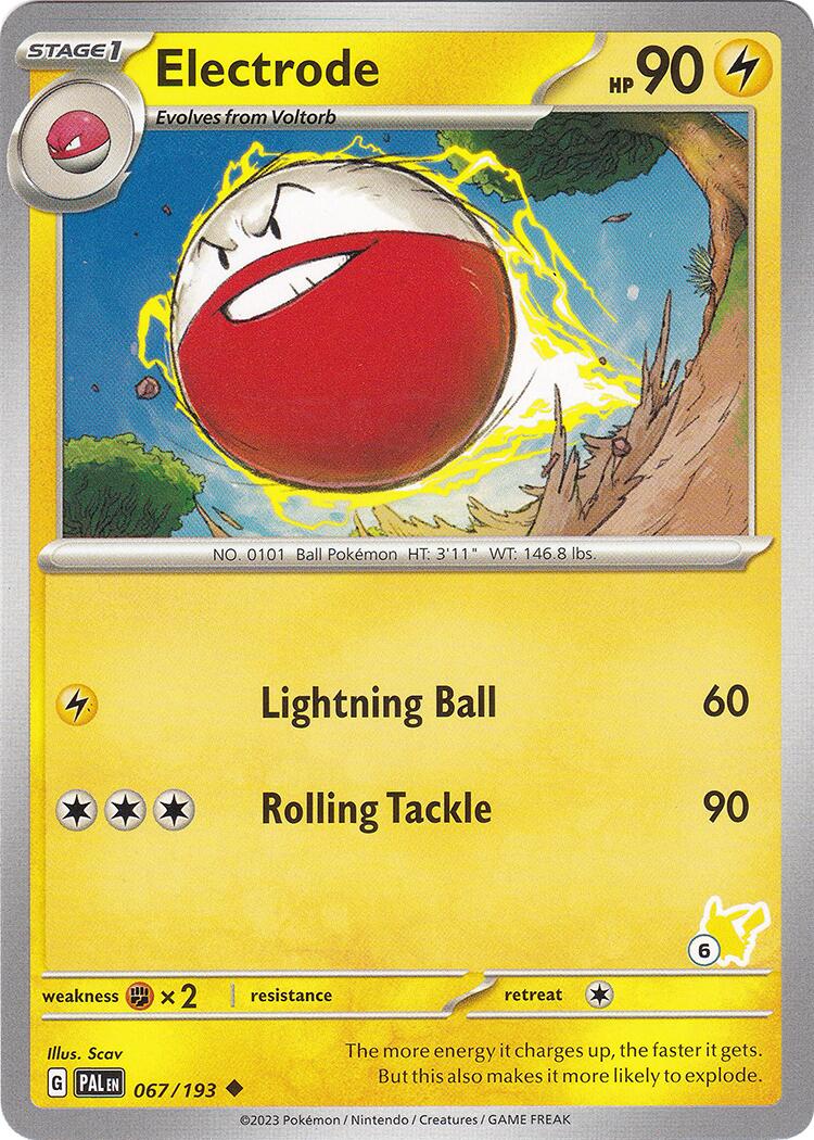 Electrode (067/193) (Pikachu Stamp #6) [Battle Academy 2024] | Exor Games Dartmouth