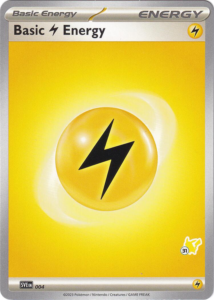 Basic Lightning Energy (004) (Pikachu Stamp #31) [Battle Academy 2024] | Exor Games Dartmouth