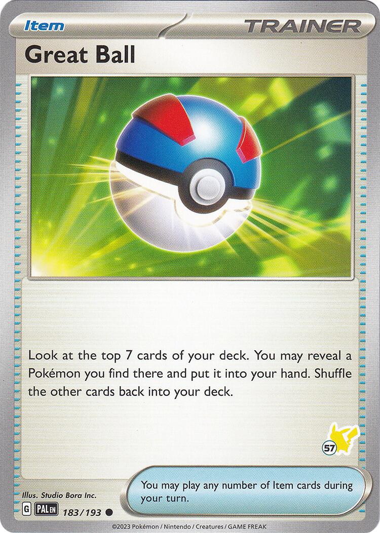 Great Ball (183/193) (Pikachu Stamp #57) [Battle Academy 2024] | Exor Games Dartmouth