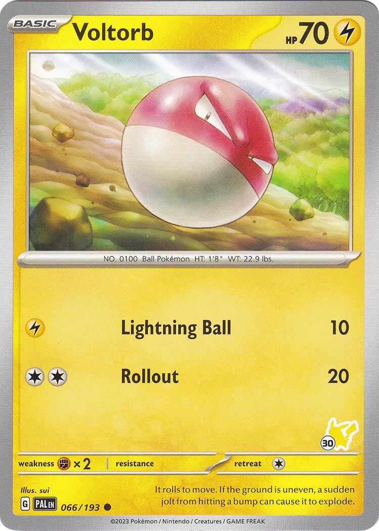 Voltorb (066/193) (Pikachu Stamp #30) [Battle Academy 2024] | Exor Games Dartmouth