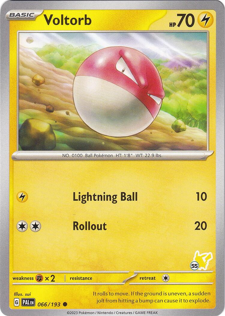 Voltorb (066/193) (Pikachu Stamp #55) [Battle Academy 2024] | Exor Games Dartmouth