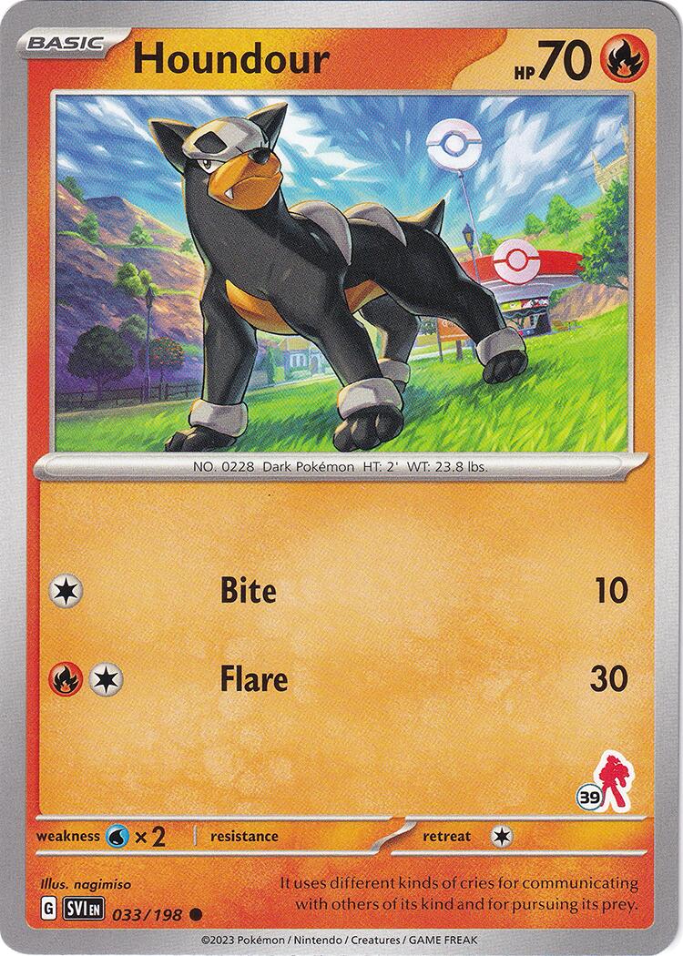 Houndour (033/198) (Armarouge Stamp #39) [Battle Academy 2024] | Exor Games Dartmouth