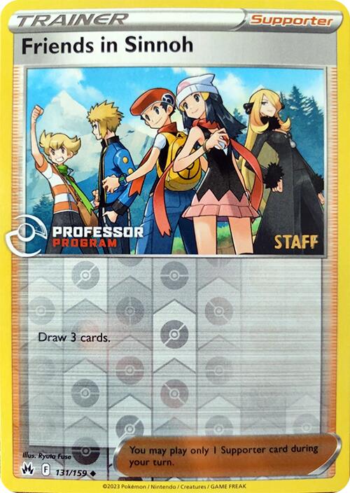 Friends in Sinnoh (131/159) (2023 Staff) [Professor Program Promos] | Exor Games Dartmouth