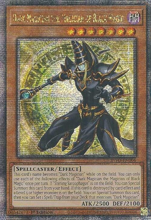 Dark Magician the Magician of Black Magic (Quarter Century Secret Rare) [INFO-EN006] Quarter Century Secret Rare | Exor Games Dartmouth