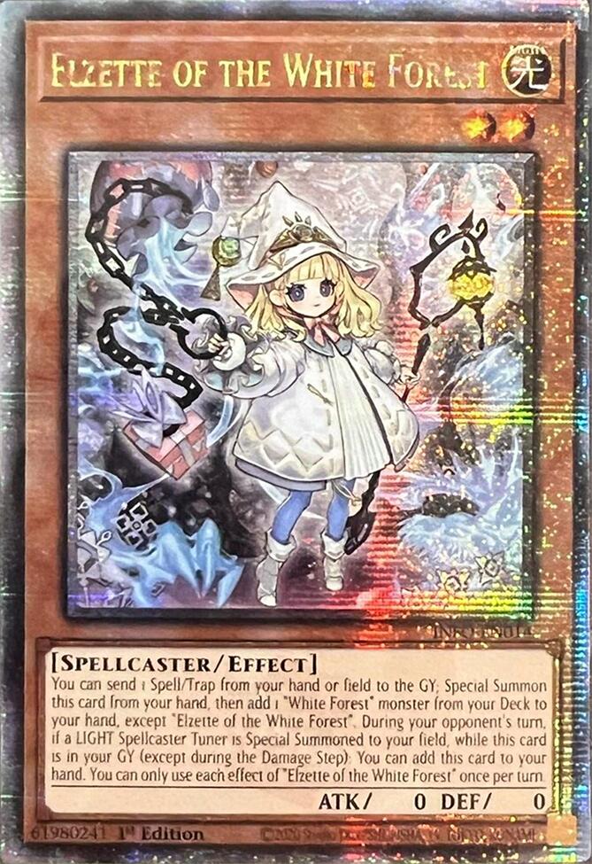 Elzette of the White Forest (Quarter Century Secret Rare) [INFO-EN014] Quarter Century Secret Rare | Exor Games Dartmouth