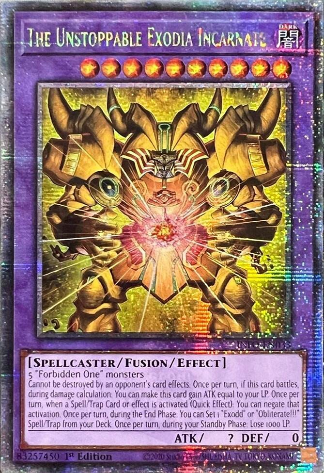 The Unstoppable Exodia Incarnate (Quarter Century Secret Rare) [INFO-EN033] Quarter Century Secret Rare | Exor Games Dartmouth