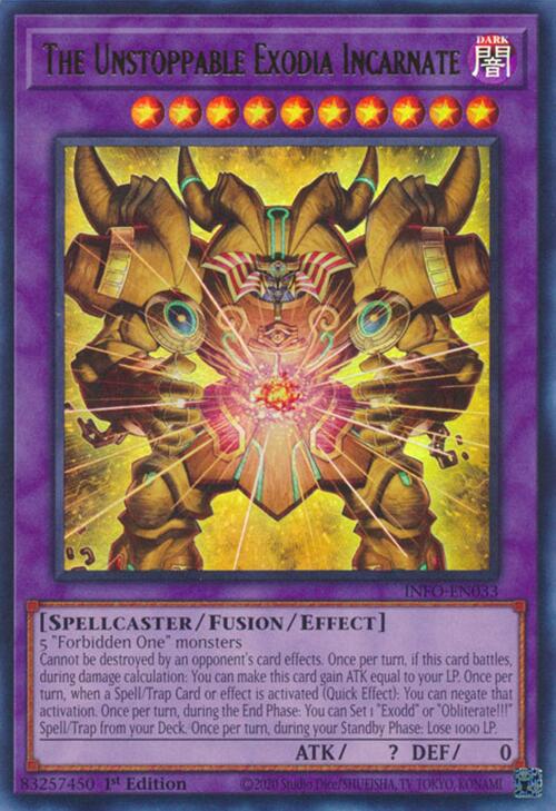 The Unstoppable Exodia Incarnate [INFO-EN033] Ultra Rare | Exor Games Dartmouth