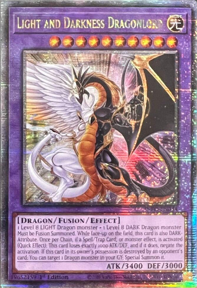 Light and Darkness Dragonlord (Quarter Century Secret Rare) [INFO-EN034] Quarter Century Secret Rare | Exor Games Dartmouth