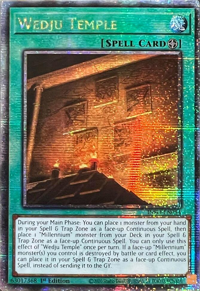 Wedju Temple (Quarter Century Secret Rare) [INFO-EN054] Quarter Century Secret Rare | Exor Games Dartmouth