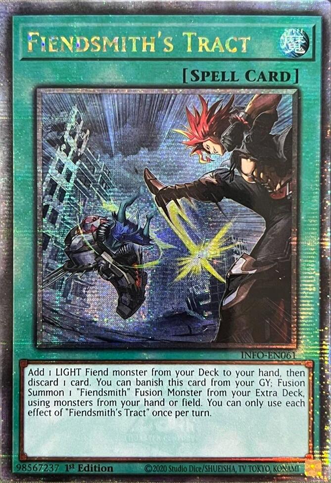 Fiendsmith's Tract (Quarter Century Secret Rare) [INFO-EN061] Quarter Century Secret Rare | Exor Games Dartmouth