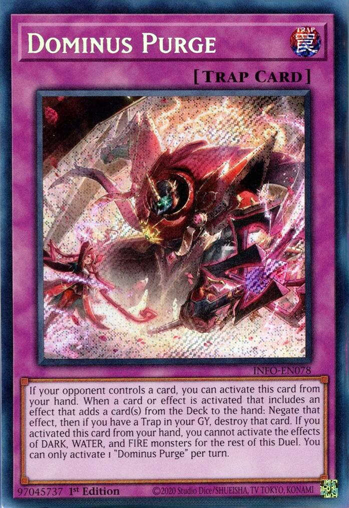 Dominus Purge [INFO-EN078] Secret Rare | Exor Games Dartmouth