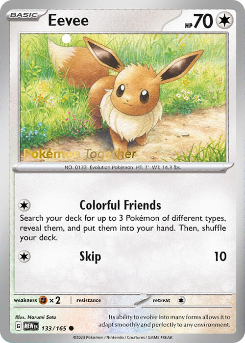 Eevee (133/165) (PokePost Promo) [Scarlet & Violet: 151] | Exor Games Dartmouth