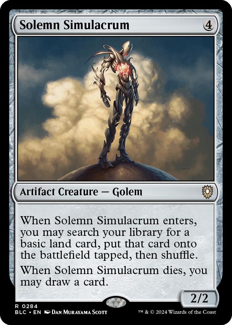 Solemn Simulacrum [Bloomburrow Commander] | Exor Games Dartmouth