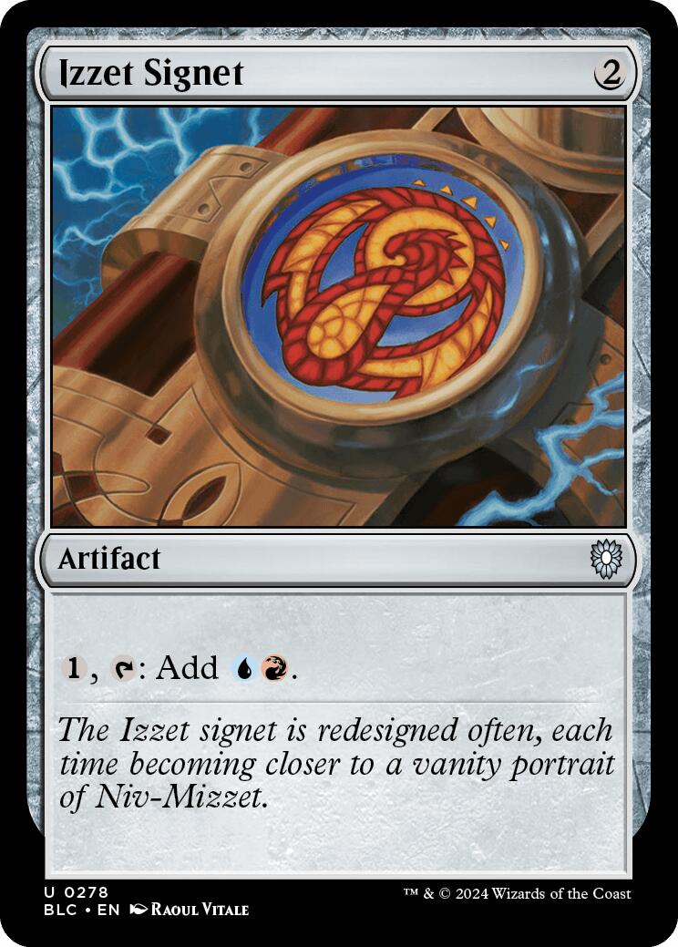 Izzet Signet [Bloomburrow Commander] | Exor Games Dartmouth