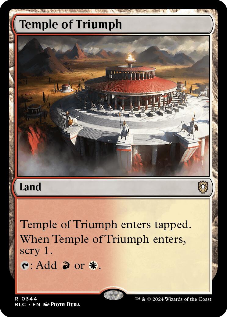 Temple of Triumph [Bloomburrow Commander] | Exor Games Dartmouth