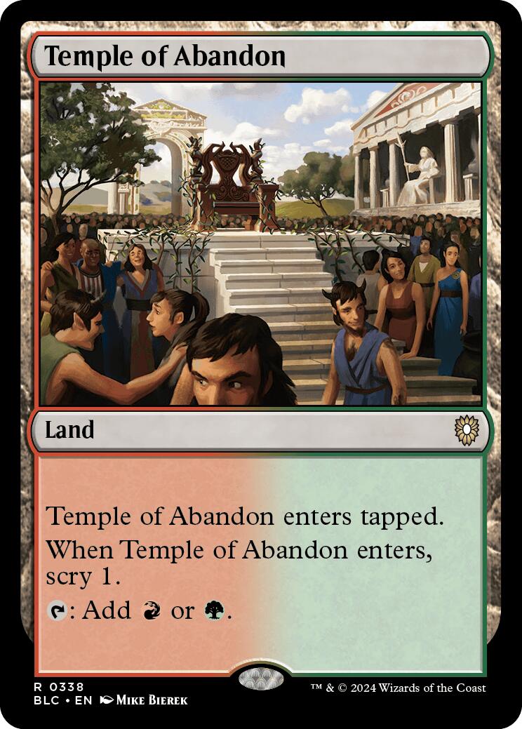 Temple of Abandon [Bloomburrow Commander] | Exor Games Dartmouth