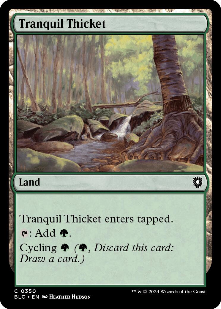 Tranquil Thicket [Bloomburrow Commander] | Exor Games Dartmouth