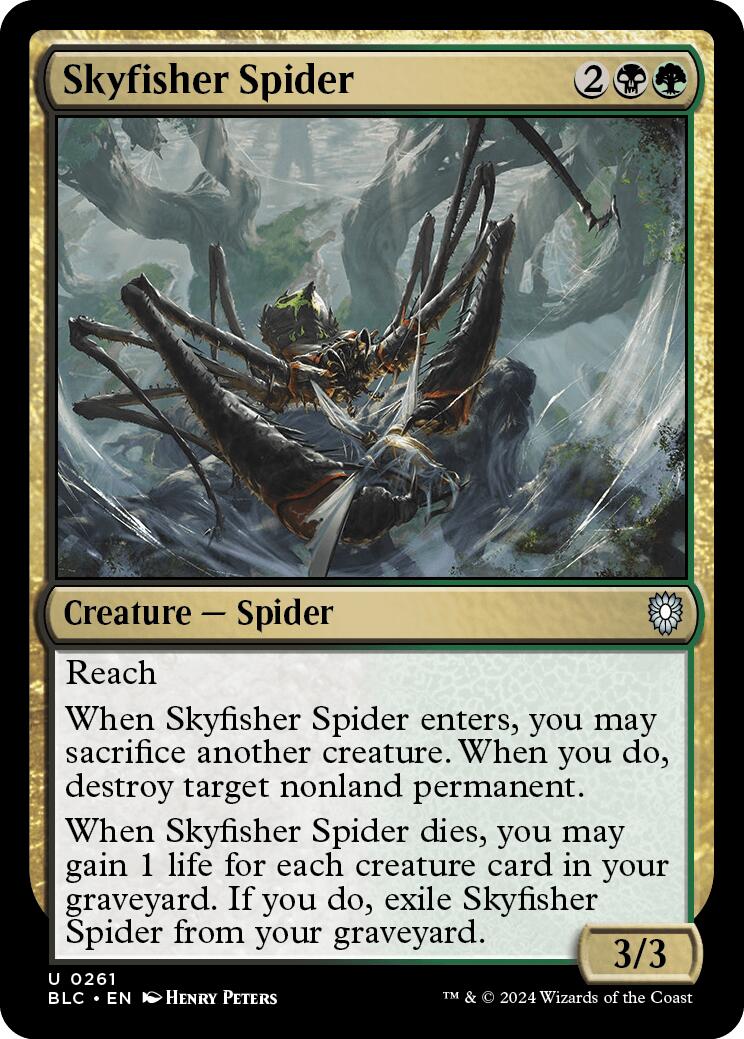 Skyfisher Spider [Bloomburrow Commander] | Exor Games Dartmouth