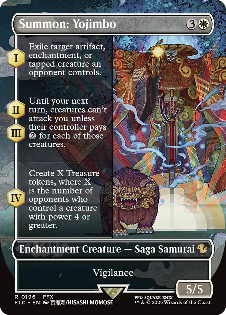 Summon: Yojimbo (Borderless) [FINAL FANTASY Commander] | Exor Games Dartmouth