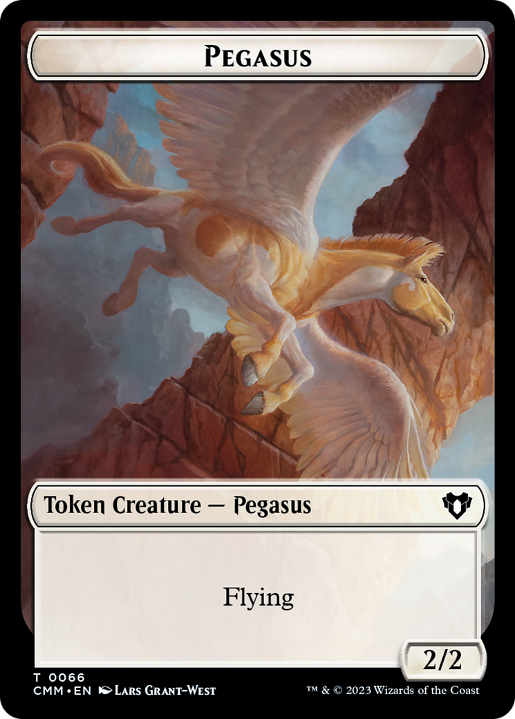 Copy (54) // Pegasus Double-Sided Token [Commander Masters Tokens] | Exor Games Dartmouth