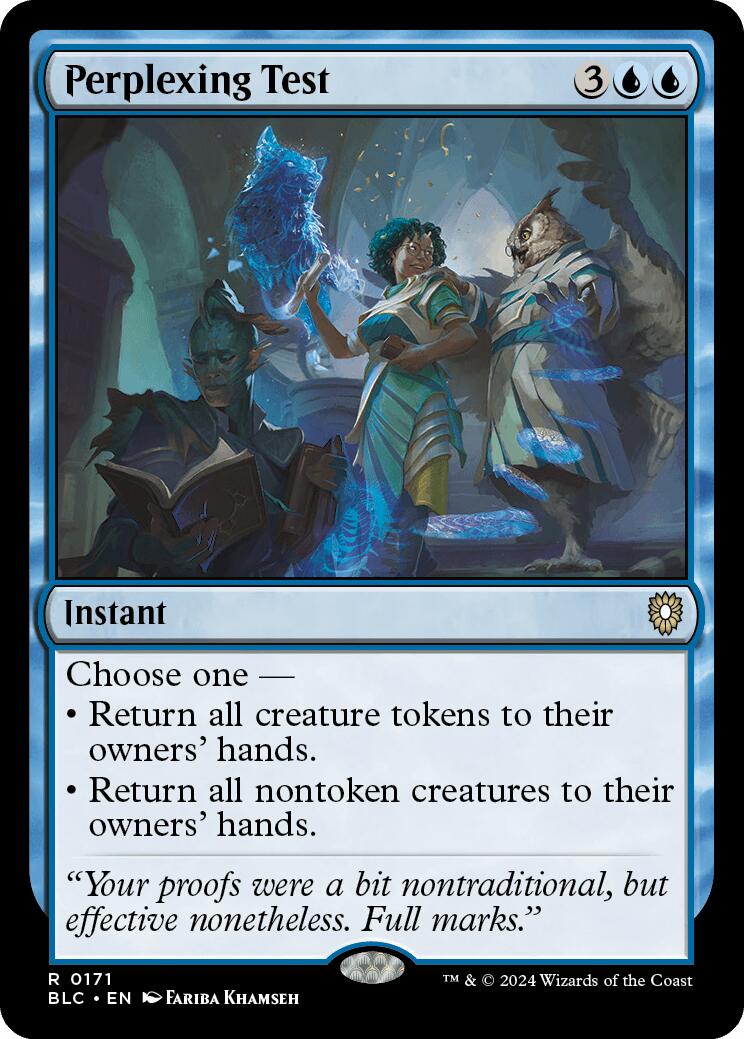 Perplexing Test [Bloomburrow Commander] | Exor Games Dartmouth