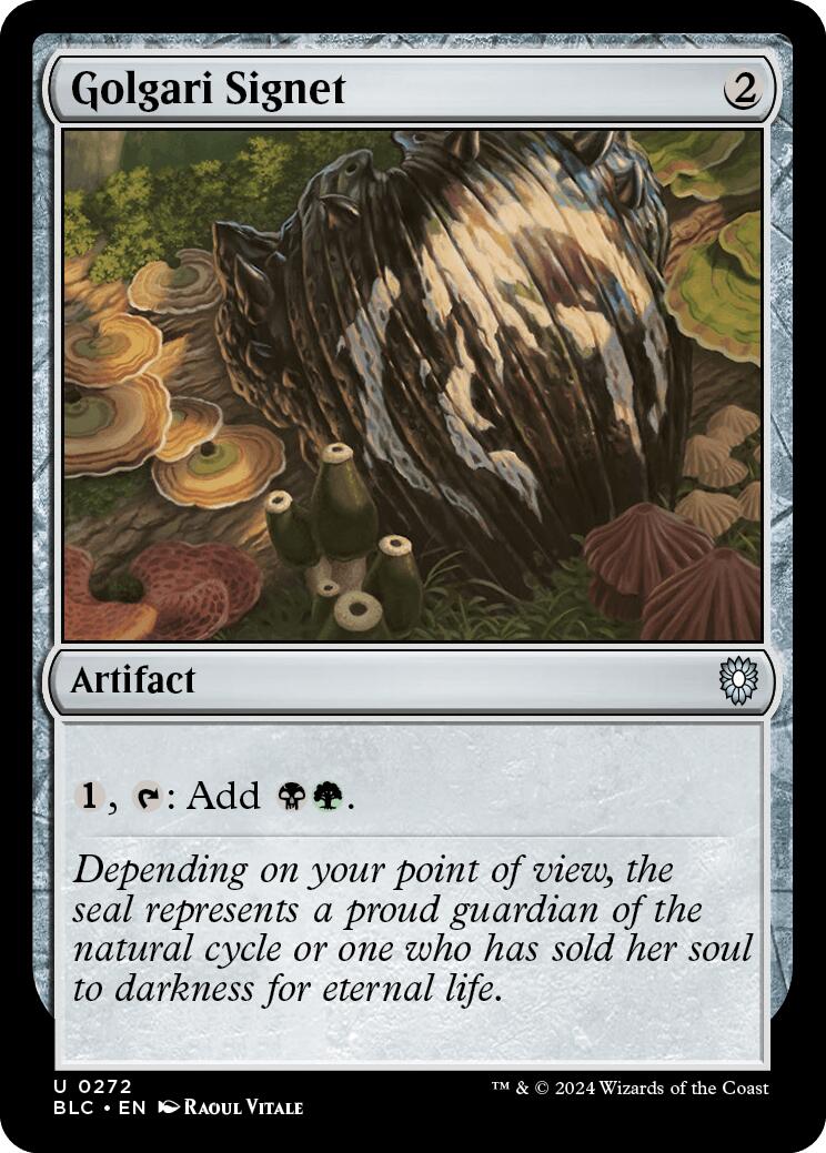 Golgari Signet [Bloomburrow Commander] | Exor Games Dartmouth