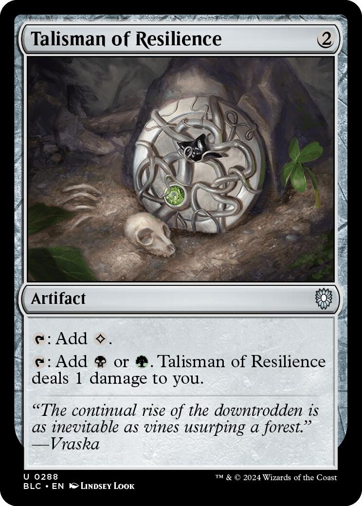 Talisman of Resilience [Bloomburrow Commander] | Exor Games Dartmouth