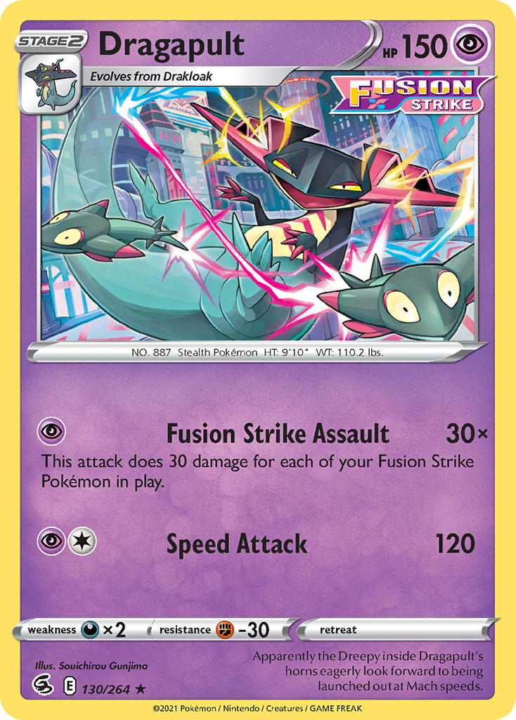 Dragapult (130/264) (Theme Deck Exclusive) [Sword & Shield: Fusion Strike] | Exor Games Dartmouth