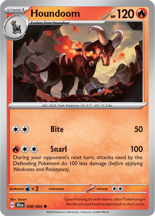 Houndoom (008/064) [Scarlet & Violet: Shrouded Fable] | Exor Games Dartmouth