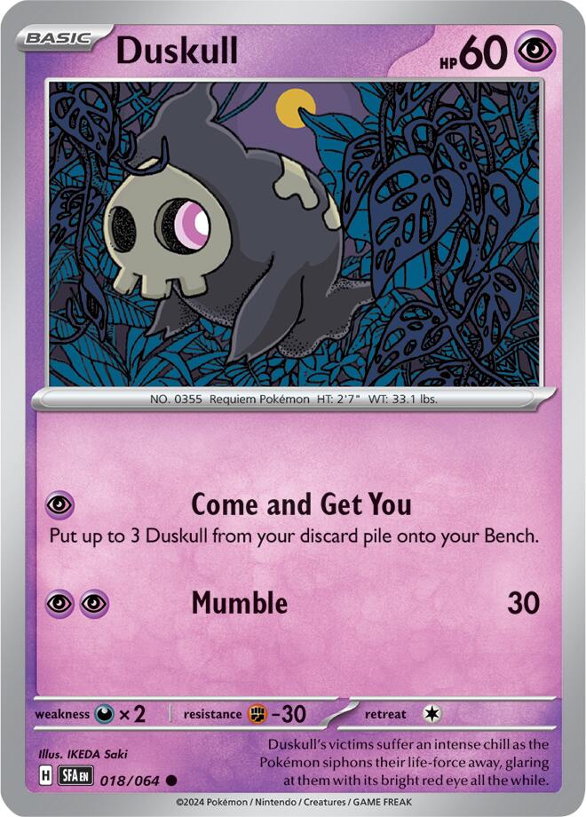 Duskull (018/064) [Scarlet & Violet: Shrouded Fable] | Exor Games Dartmouth