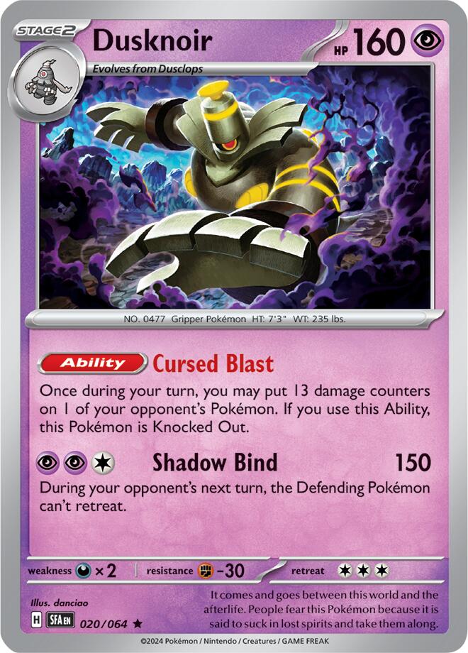 Dusknoir (020/064) [Scarlet & Violet: Shrouded Fable] | Exor Games Dartmouth