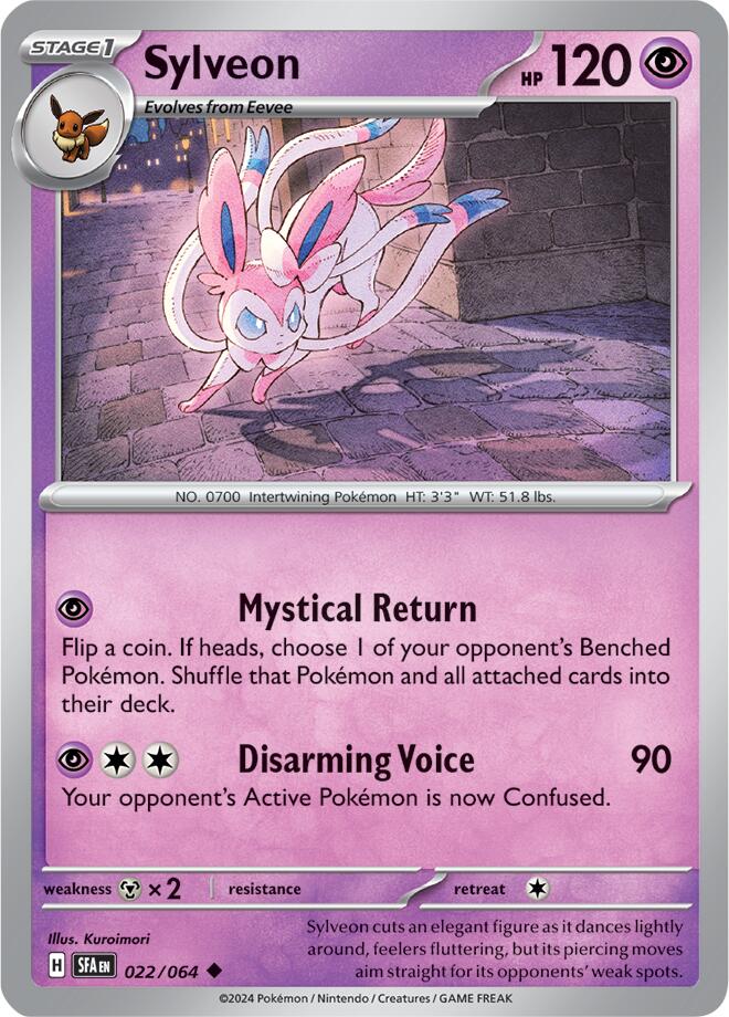 Sylveon (022/064) [Scarlet & Violet: Shrouded Fable] | Exor Games Dartmouth