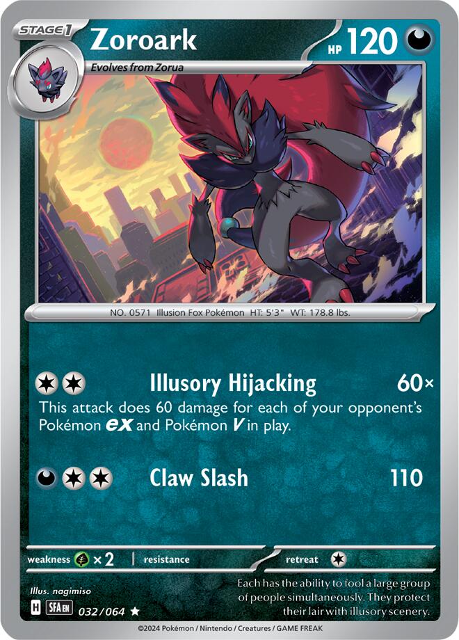 Zoroark (032/064) [Scarlet & Violet: Shrouded Fable] | Exor Games Dartmouth