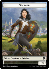 Soldier // Citizen Double-Sided Token [Bloomburrow Commander Tokens] | Exor Games Dartmouth