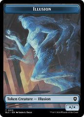 Illusion // Goblin Double-Sided Token [Bloomburrow Commander Tokens] | Exor Games Dartmouth
