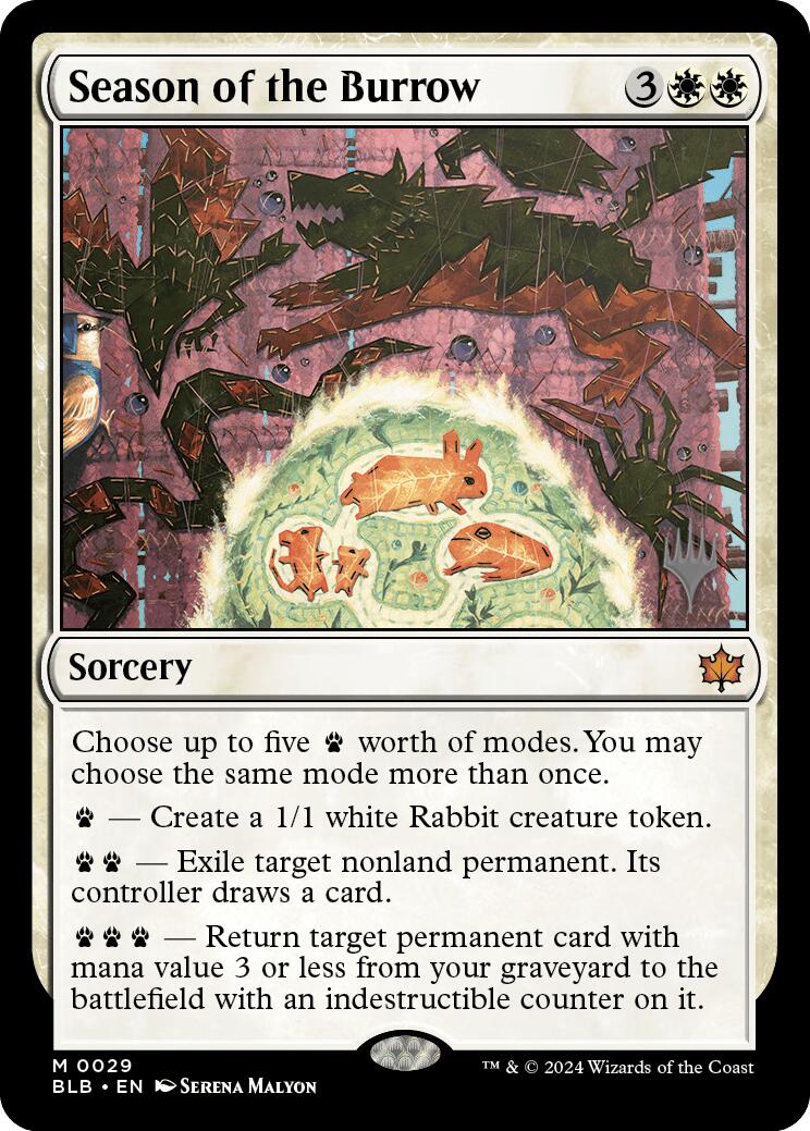 Season of the Burrow (Promo Pack) [Bloomburrow Promos] | Exor Games Dartmouth