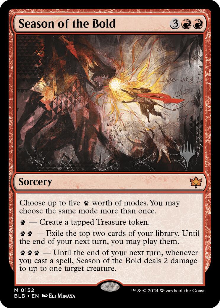 Season of the Bold (Promo Pack) [Bloomburrow Promos] | Exor Games Dartmouth