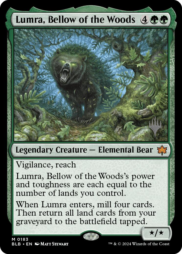 Lumra, Bellow of the Woods (Promo Pack) [Bloomburrow Promos] | Exor Games Dartmouth