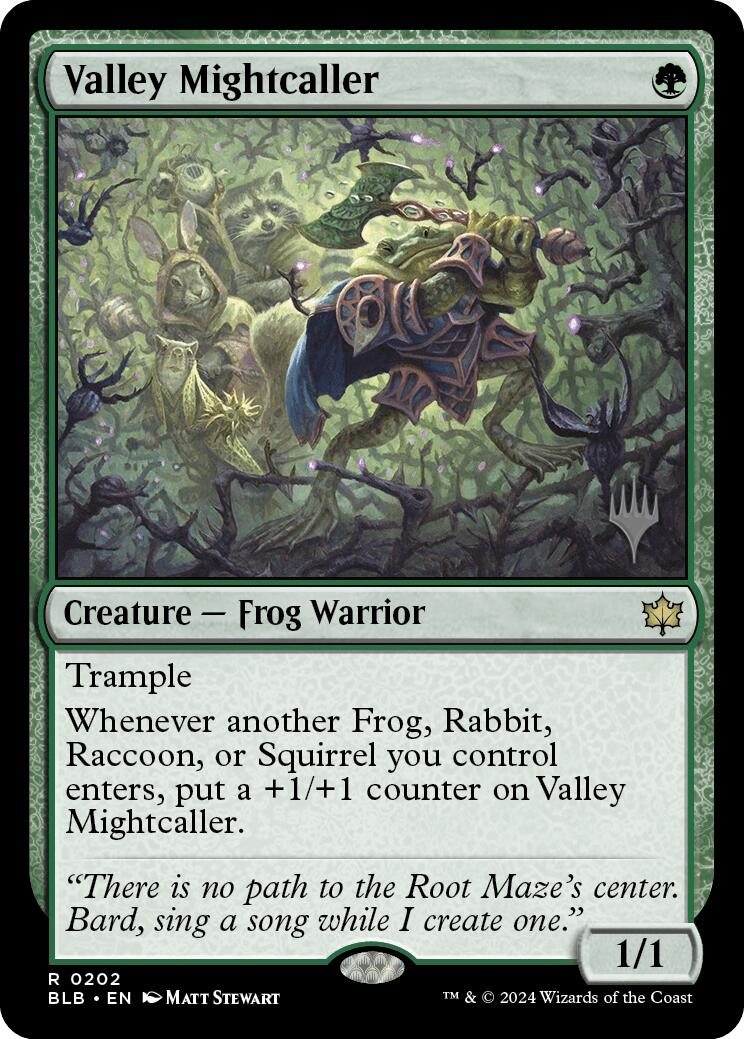 Valley Mightcaller (Promo Pack) [Bloomburrow Promos] | Exor Games Dartmouth