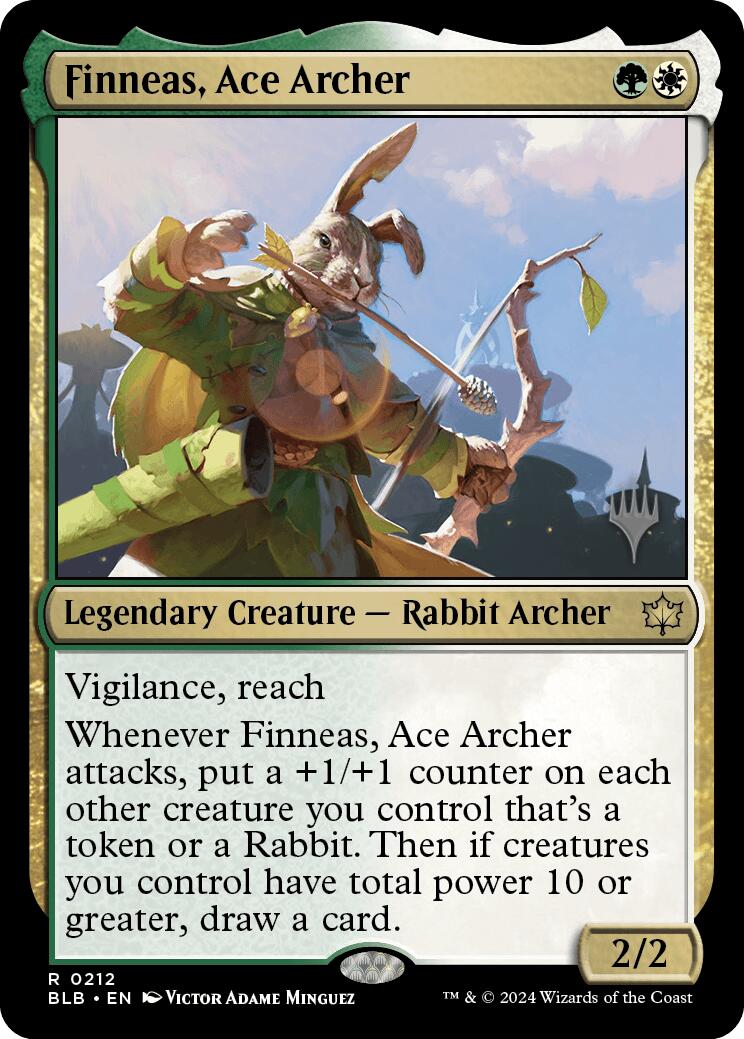 Finneas, Ace Archer (Promo Pack) [Bloomburrow Promos] | Exor Games Dartmouth