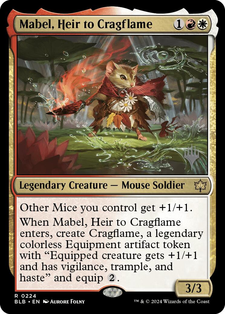 Mabel, Heir to Cragflame (Promo Pack) [Bloomburrow Promos] | Exor Games Dartmouth