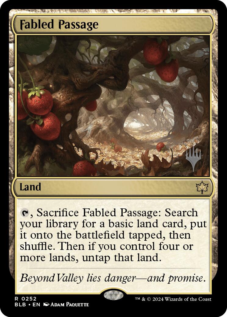 Fabled Passage (Promo Pack) [Bloomburrow Promos] | Exor Games Dartmouth